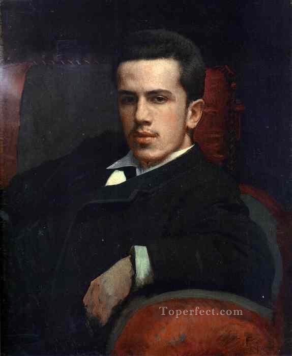 Portrait of Anatoly Kramskoy the Artists Son Democratic Ivan Kramskoi Oil Paintings
